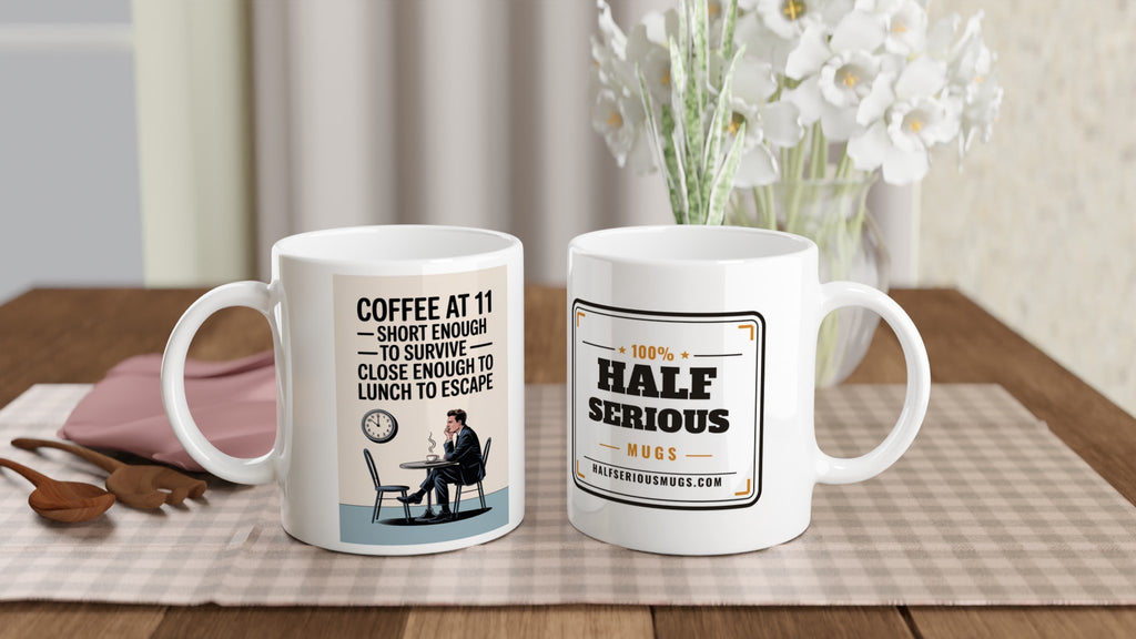Coffee at 11: Short Enough to Survive, Close Enough to Lunch to Escape.