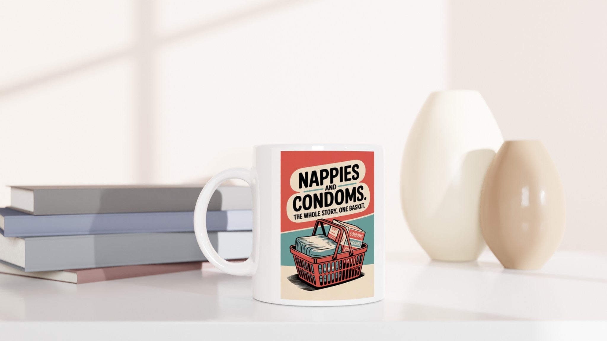 Nappies and Condoms. The Whole Story, One Basket.