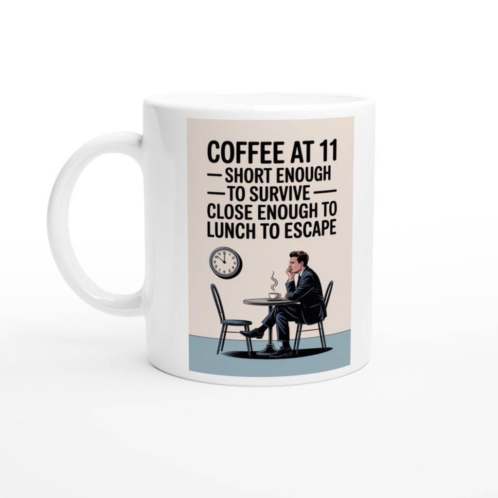Coffee at 11: Short Enough to Survive, Close Enough to Lunch to Escape.