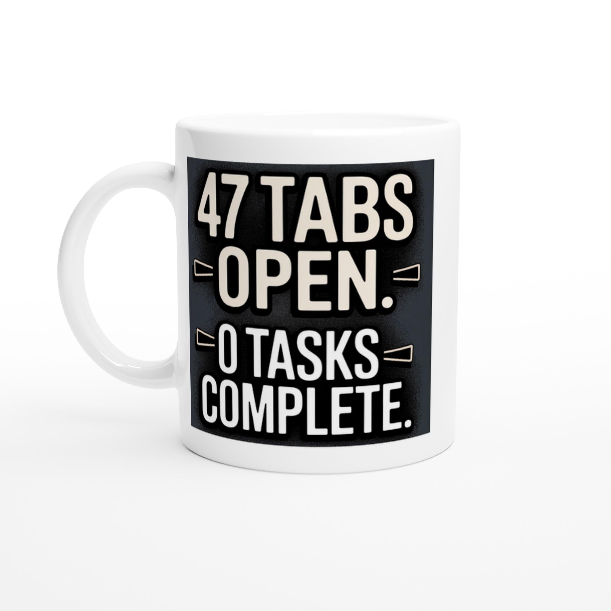 47 Tabs Open. 0 Tasks Complete.