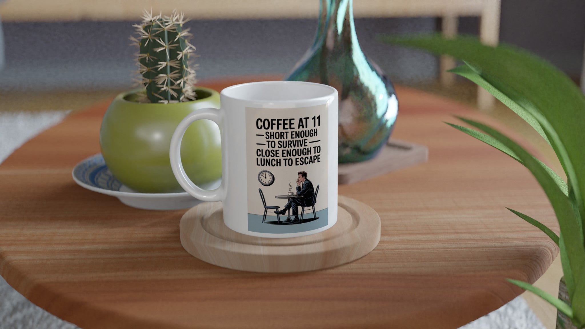 Coffee at 11: Short Enough to Survive, Close Enough to Lunch to Escape.