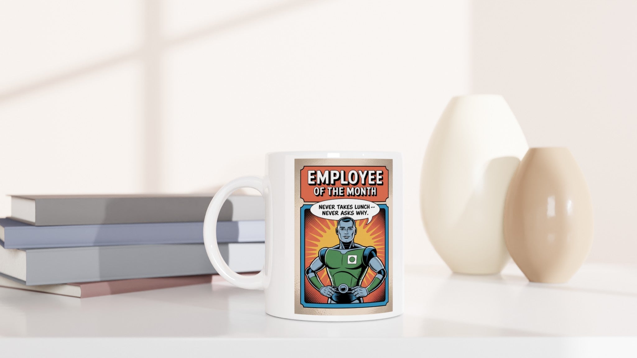 Employee of the Month. Never Takes Lunch. Never Asks Why.
