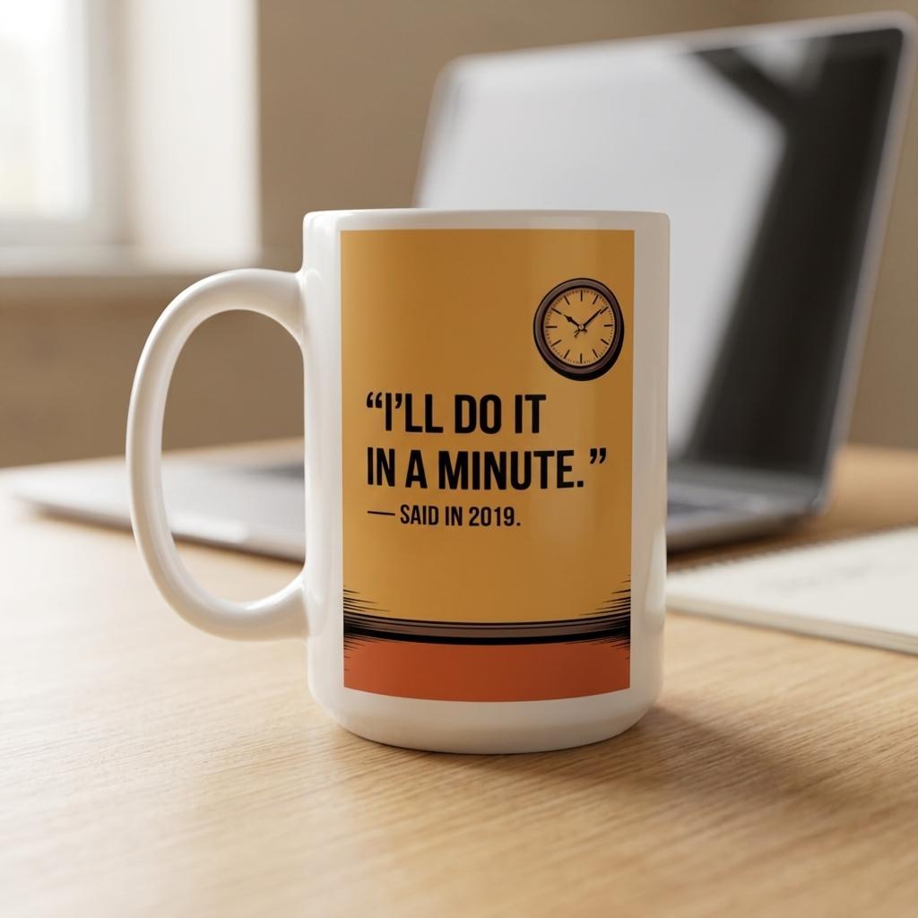 "I'll Do It in a Minute." — Said in 2019.